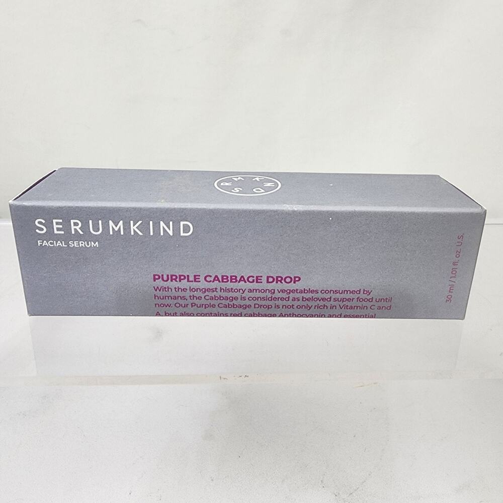 Serumkind Purple Cabbage Drop Calming & Nourishing Facial Serum 1.01oz Exp 4/23